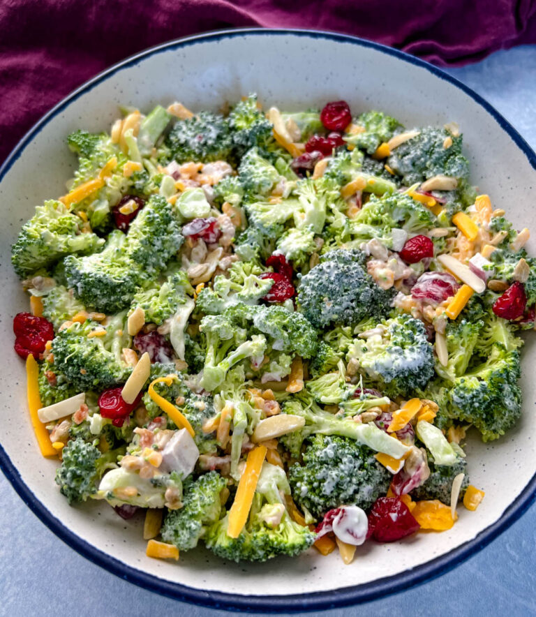 Easy Broccoli Salad With Bacon And Cheese Video 4865