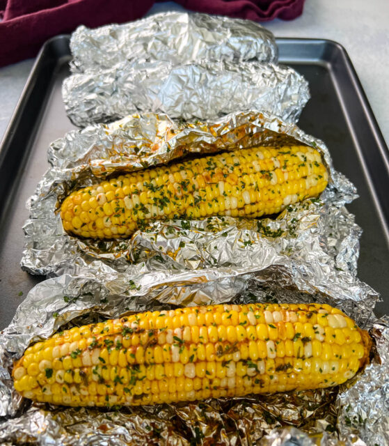 Oven Baked Corn on the Cob