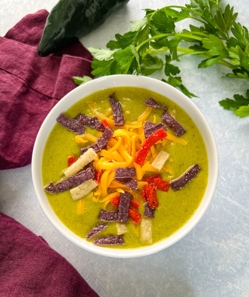 Roasted Creamy Poblano Soup