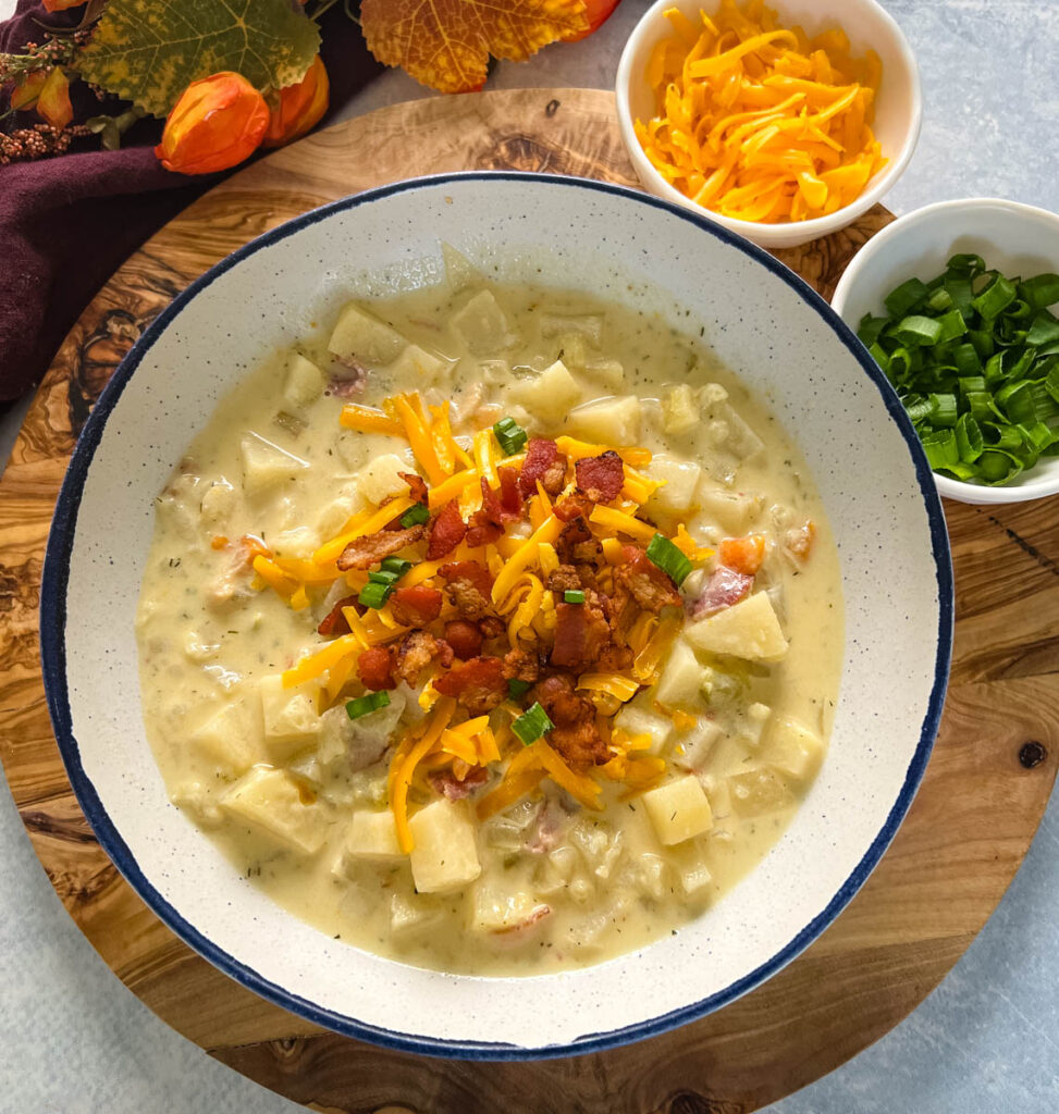 Crockpot Potato Soup Recipe (& VIDEO!) - Loaded Potato Soup