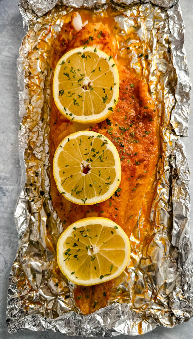 Grilled Cod in Foil