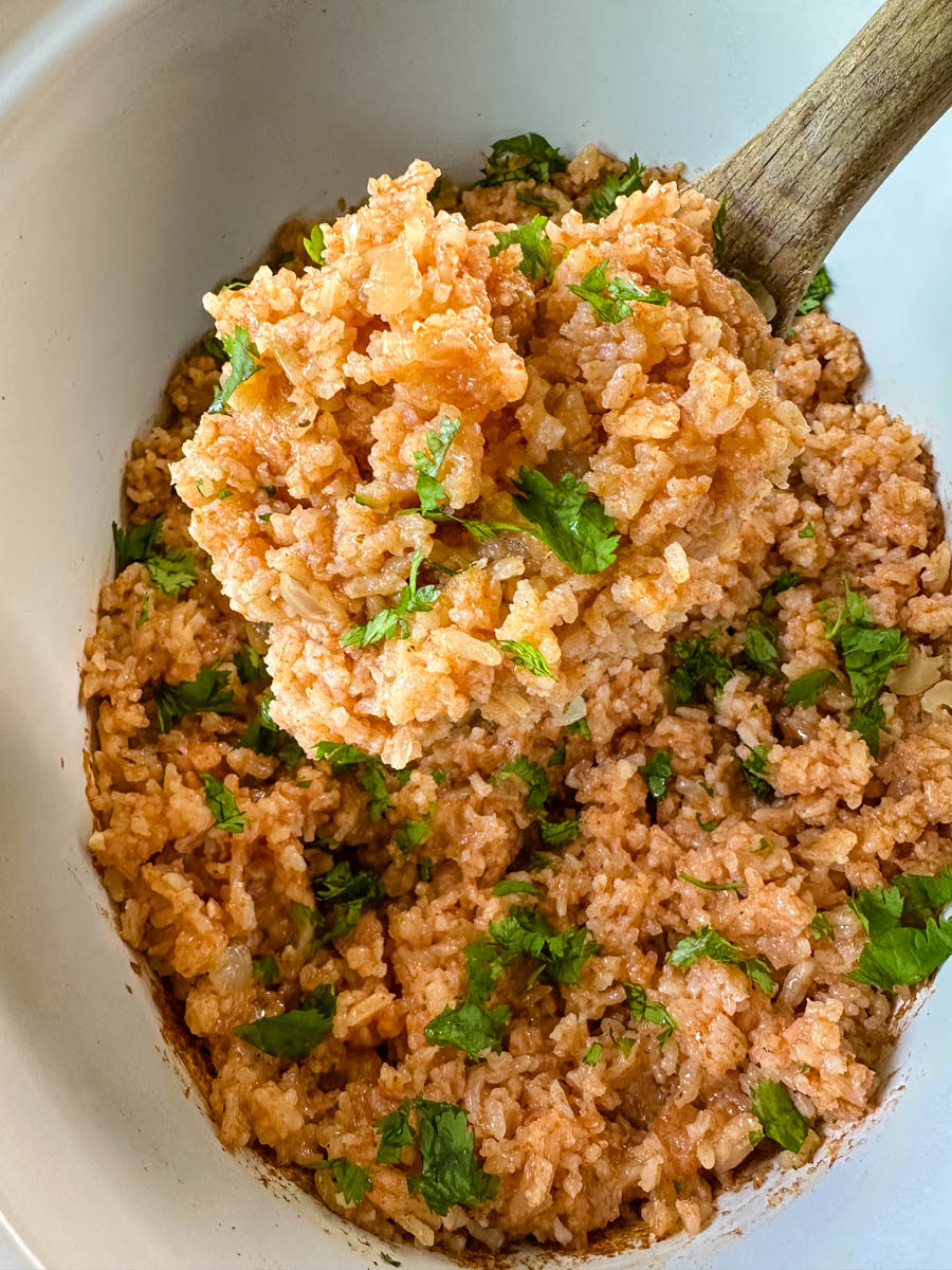Slow Cooker Mexican Rice (Spanish Rice) - Gal on a Mission