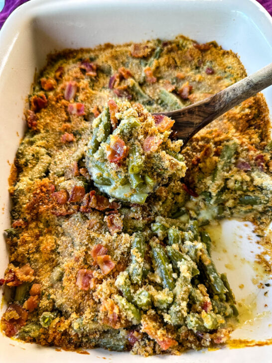 Green Bean Casserole With Bacon 0411