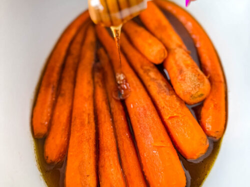 Easy Crockpot Honey Glazed Carrots • Salt & Lavender