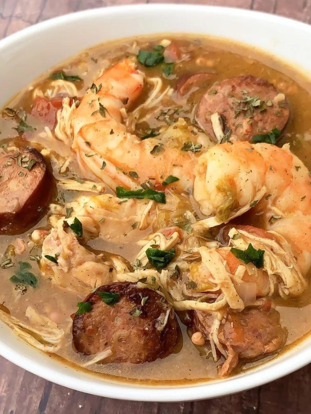 The BEST Instant Pot Seafood Gumbo!