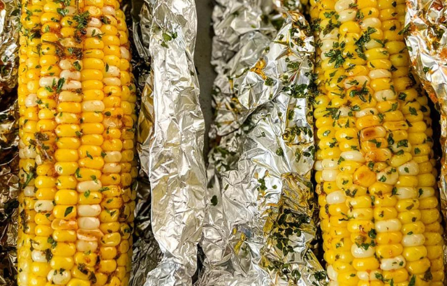 Oven Baked Corn on the Cob