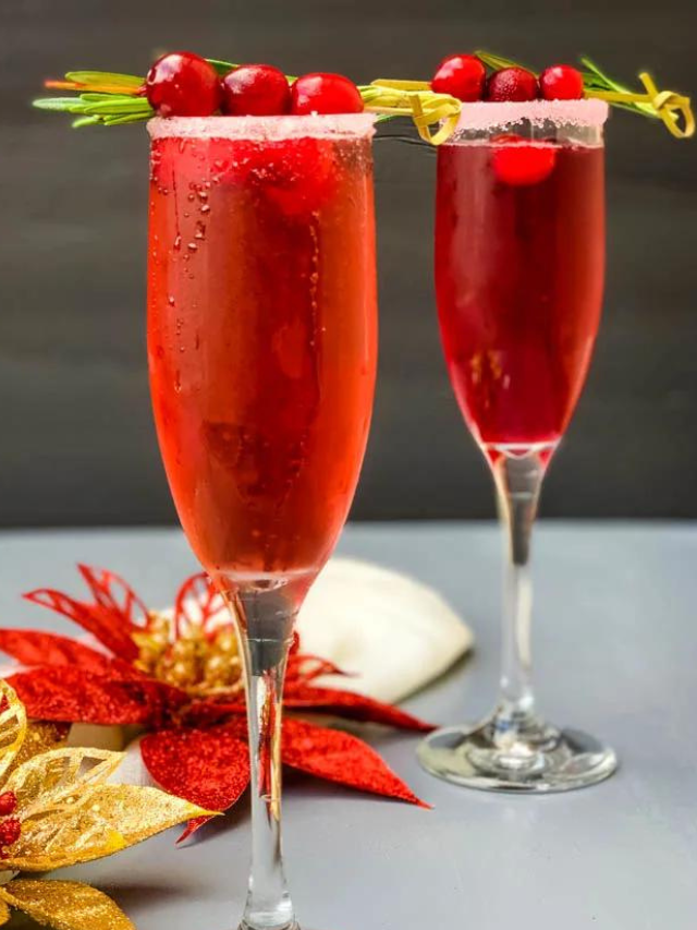 How to Make The BEST Cranberry Mimosas