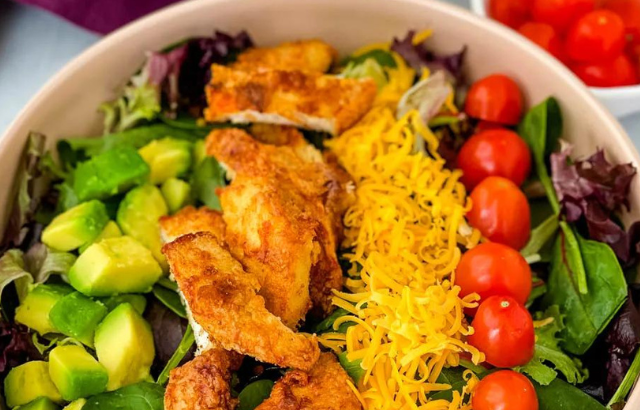 Crispy Fried Chicken Salad