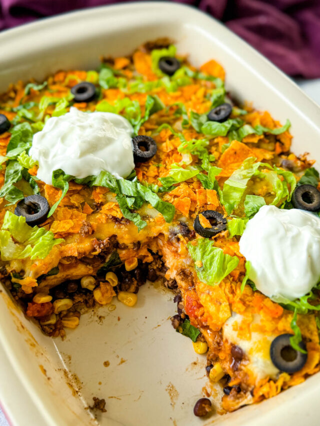 Taco Bake Casserole with Doritos