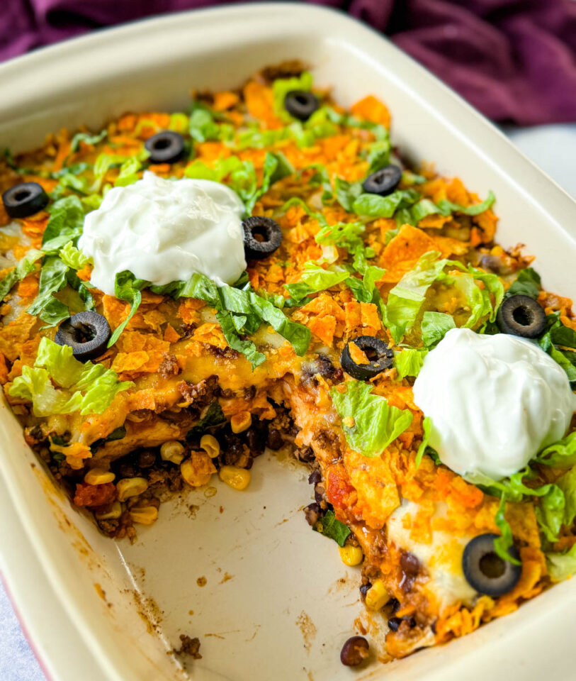 Ground Beef Taco Casserole Bake