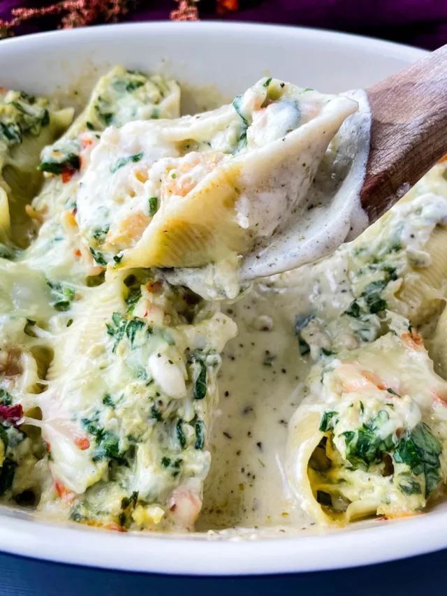 Seafood Stuffed Shells – Easy Weeknight Dinner!