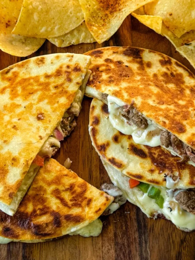 Mouthwatering Philly Cheesesteak Quesadilla