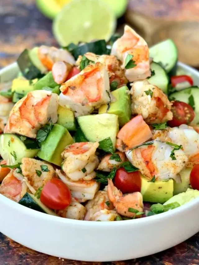 Super Quick Cold Shrimp and Avocado Salad