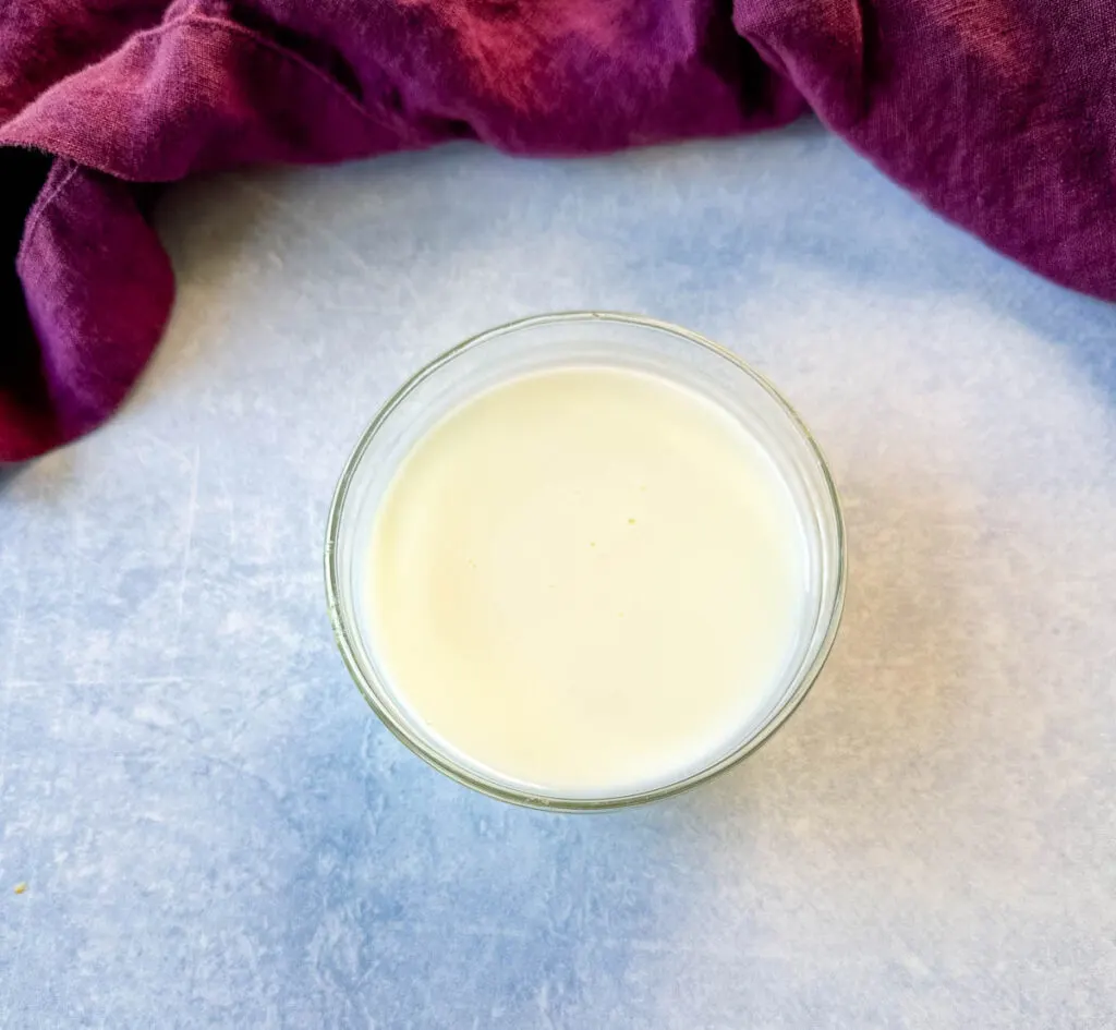 buttermilk in a glass bowl